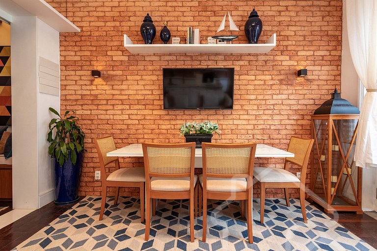 Loft design na Cinelândia • metrô ao lado + ar