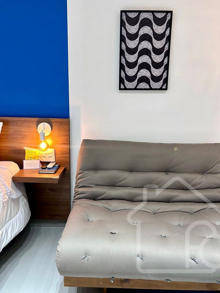 Estúdio moderno e completo em Laranjeiras