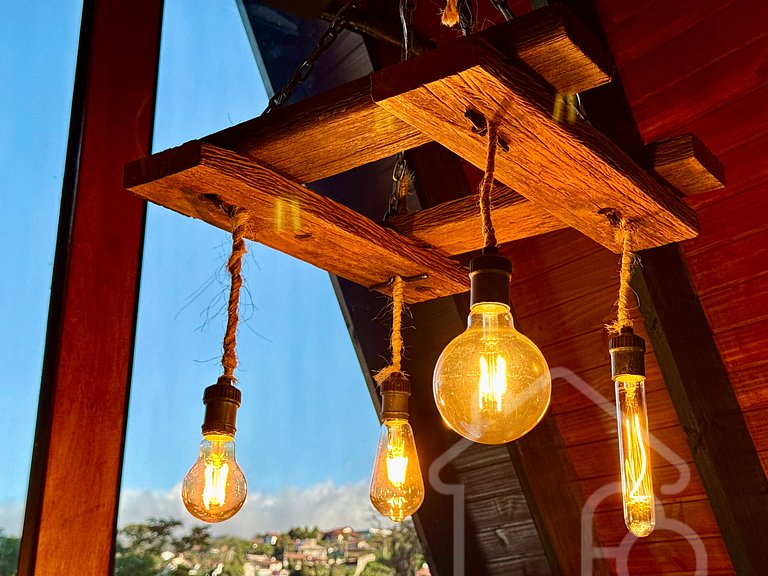 Chalé Romântico com Vista Deslumbrante