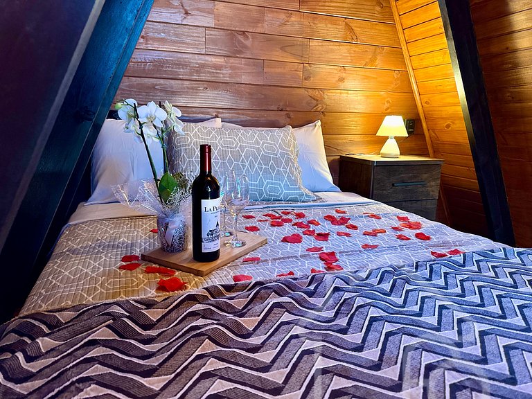 Chalé Romântico com Vista Deslumbrante