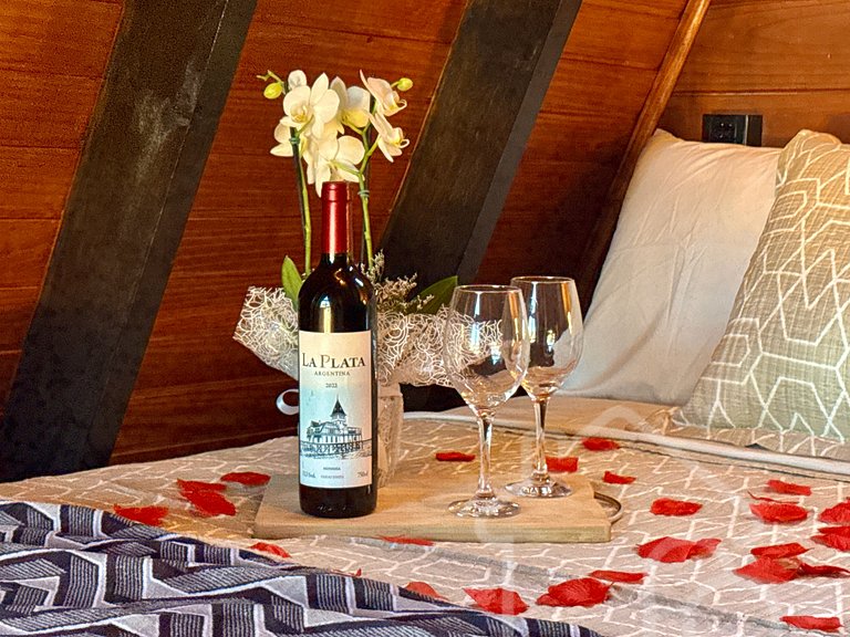 Chalé Romântico com Vista Deslumbrante