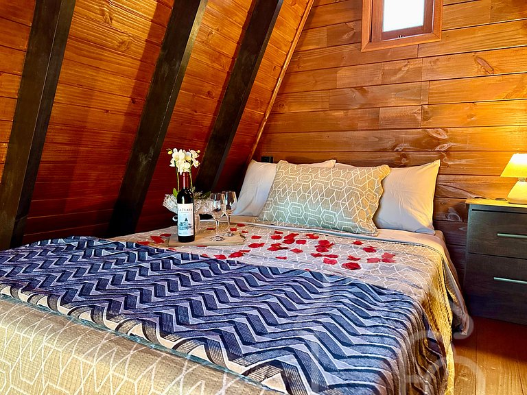 Chalé Romântico com Vista Deslumbrante