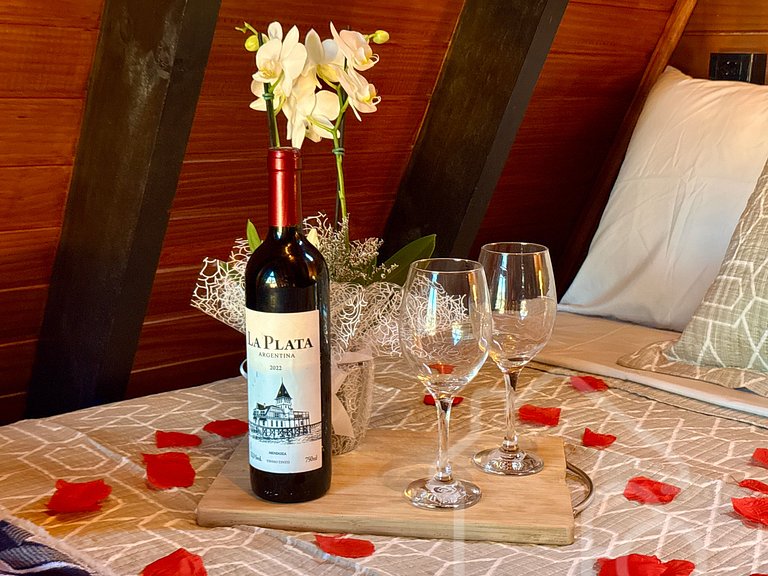 Chalé Romântico com Vista Deslumbrante