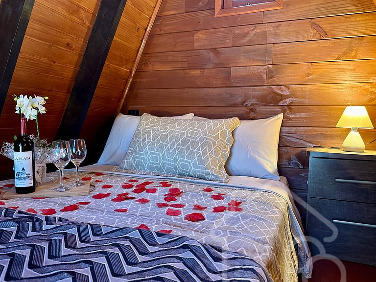 Chalé Romântico com Vista Deslumbrante