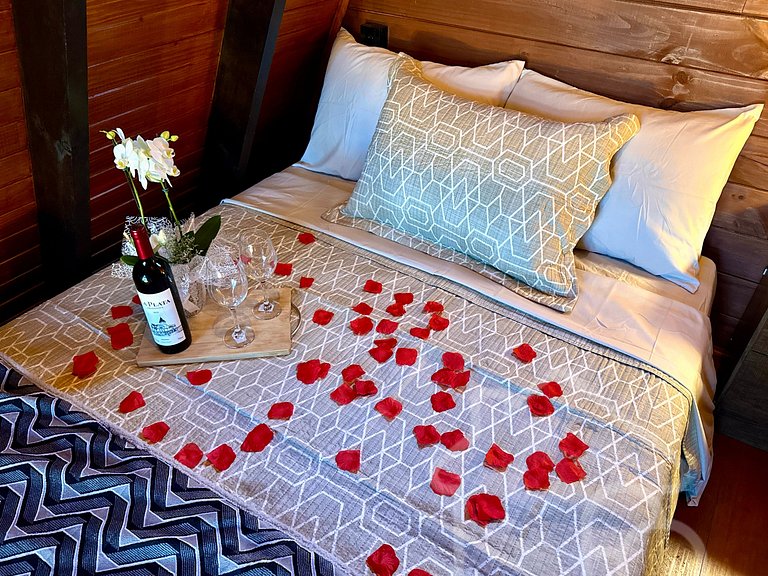 Chalé Romântico com Vista Deslumbrante