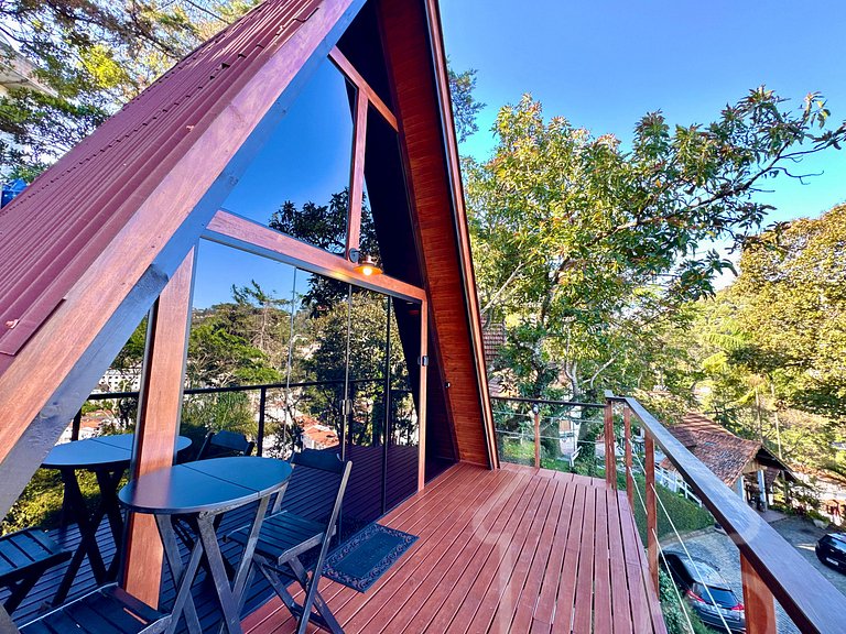 Chalé Romântico com Vista Deslumbrante