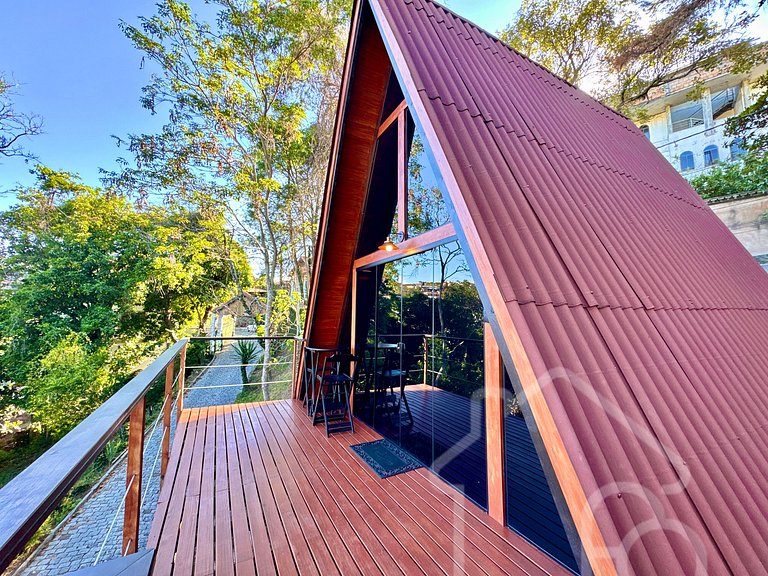 Chalé Romântico com Vista Deslumbrante