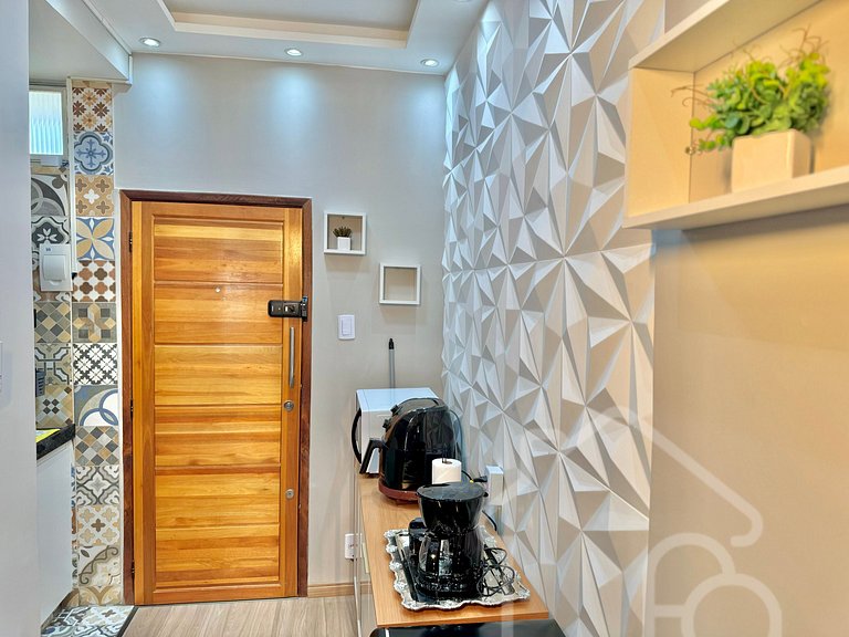 Estúdio no centro com ar-condicionado