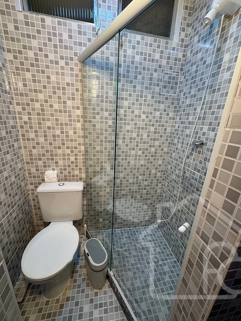 Apartamento central com ar-condicionado