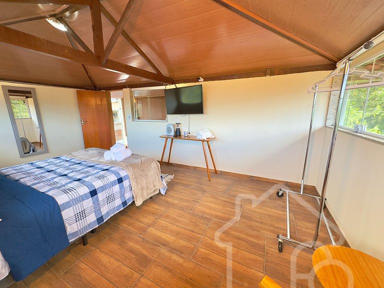 Casa nas montanhas com piscina e sauna