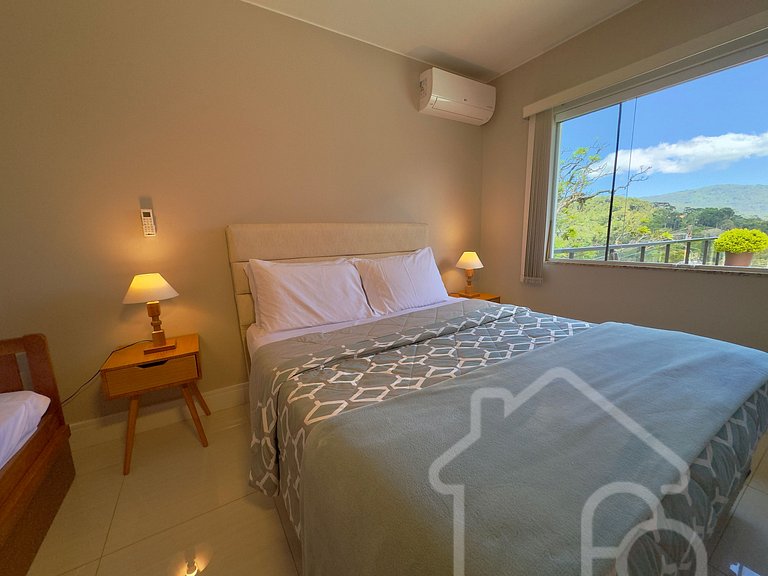 Casa nas montanhas com piscina e sauna