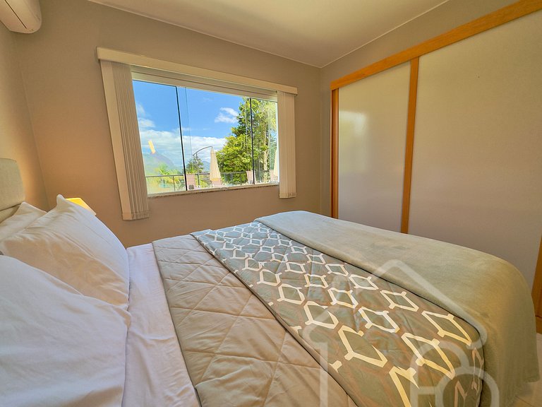 Casa nas montanhas com piscina e sauna