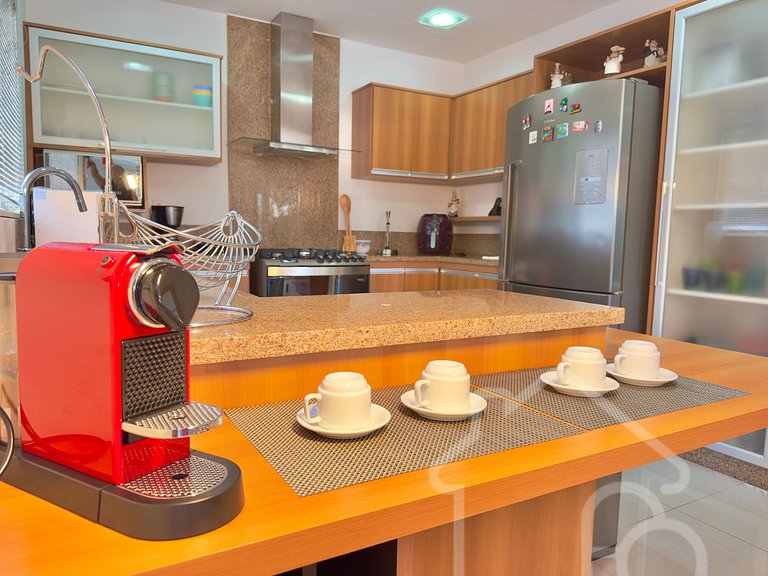 Casa nas montanhas com piscina e sauna