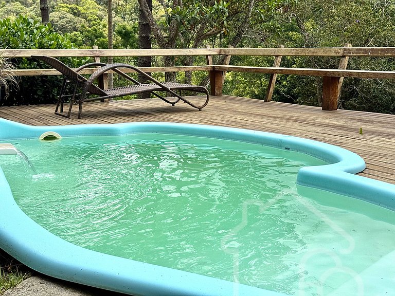 Casa com vista para as montanhas