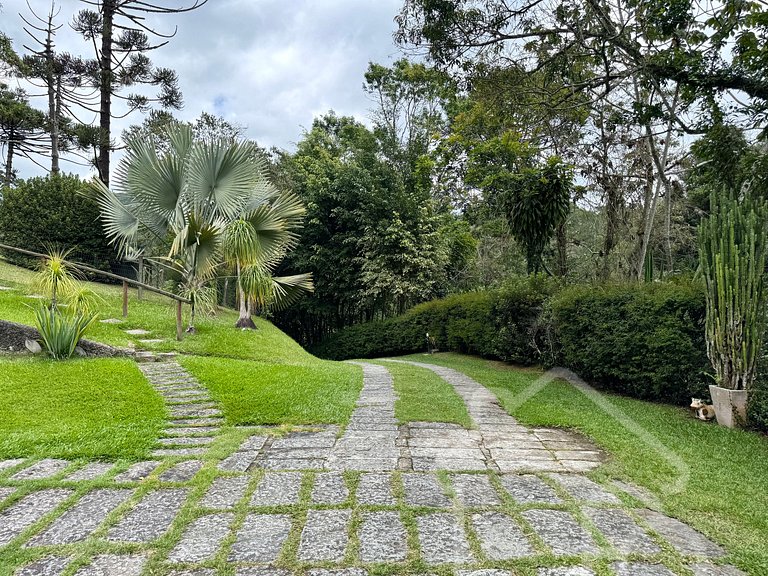 Casa com vista para as montanhas
