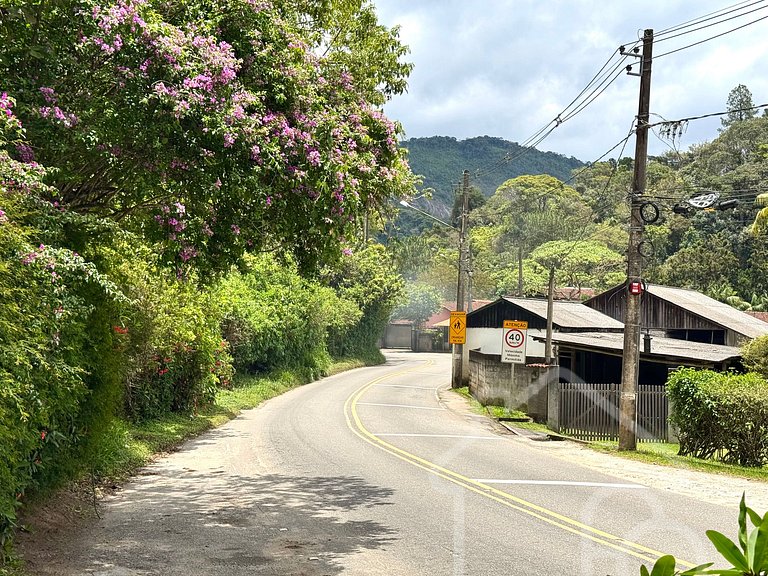Casa com vista para as montanhas