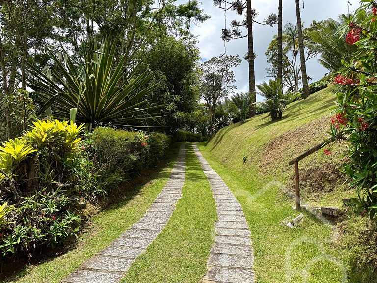 Casa com vista para as montanhas