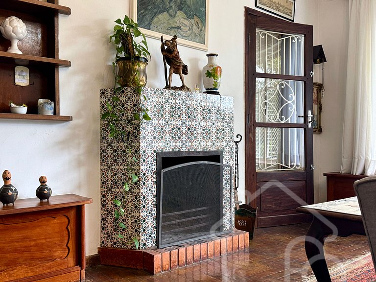 Casa com vista para as montanhas