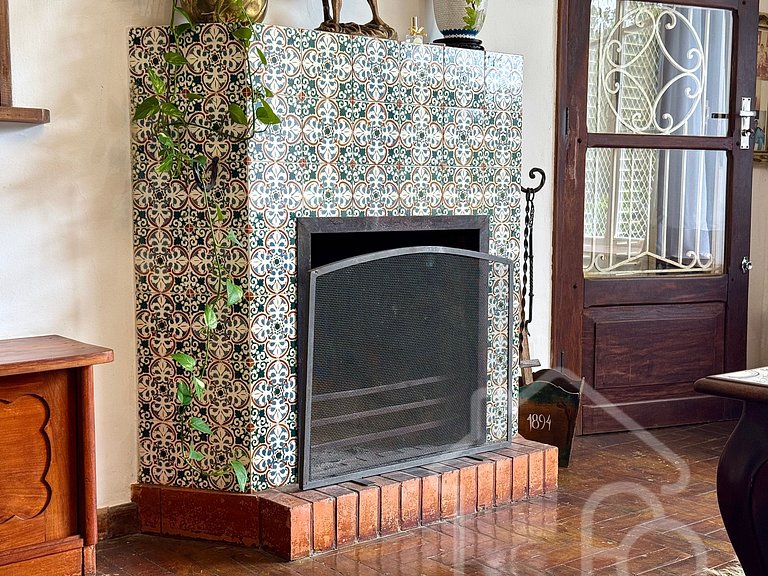 Casa com vista para as montanhas