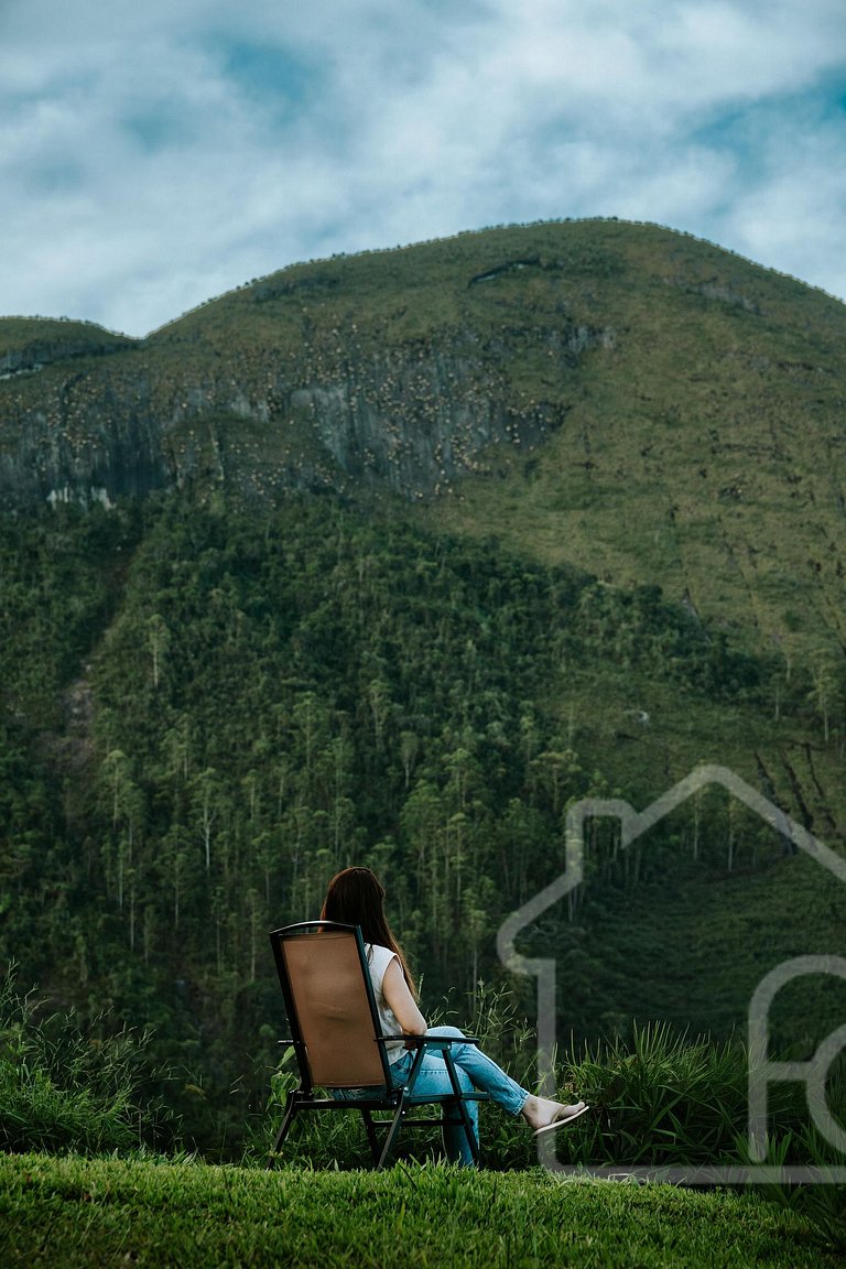 Chalé na Serra com banheira