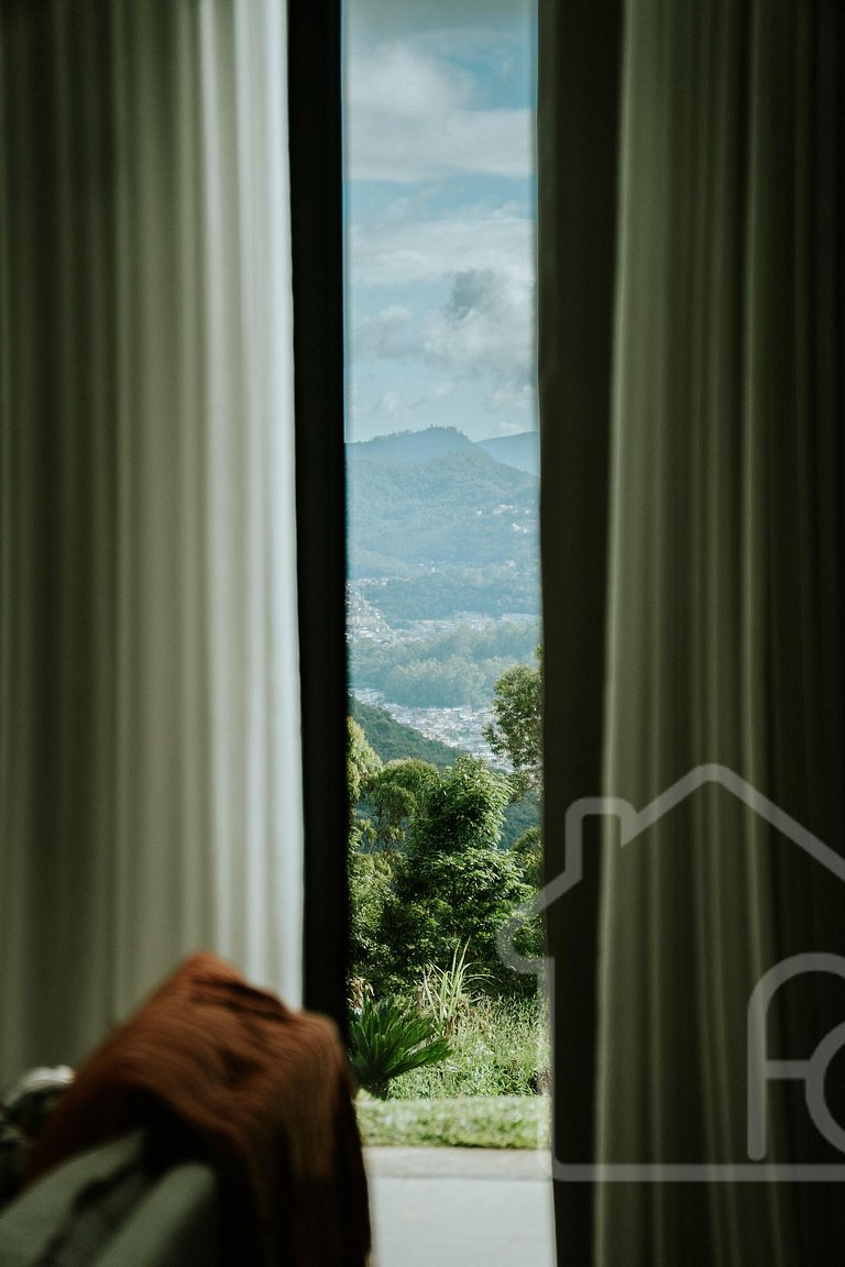 Chalé na Serra com banheira