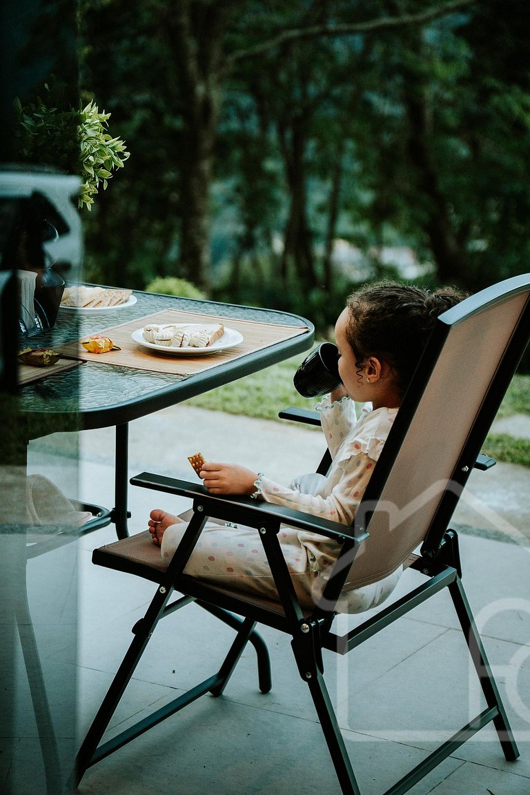 Chalé na Serra com banheira