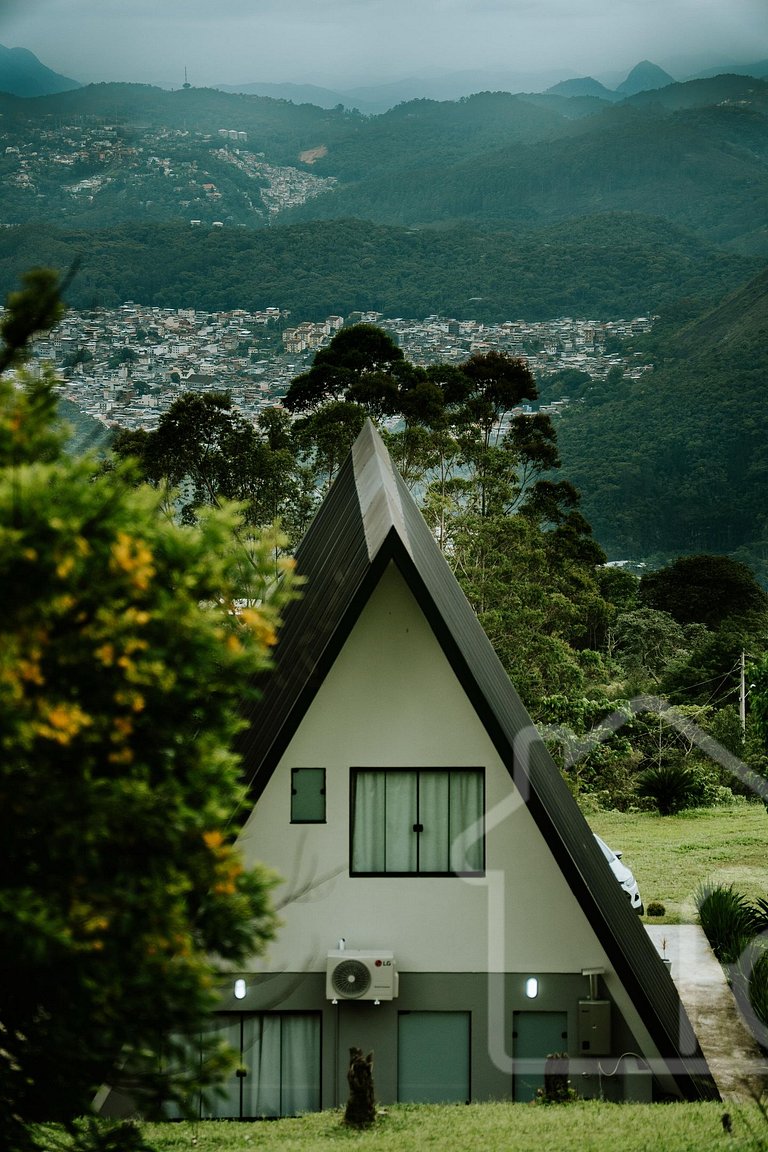Chalé na Serra com banheira