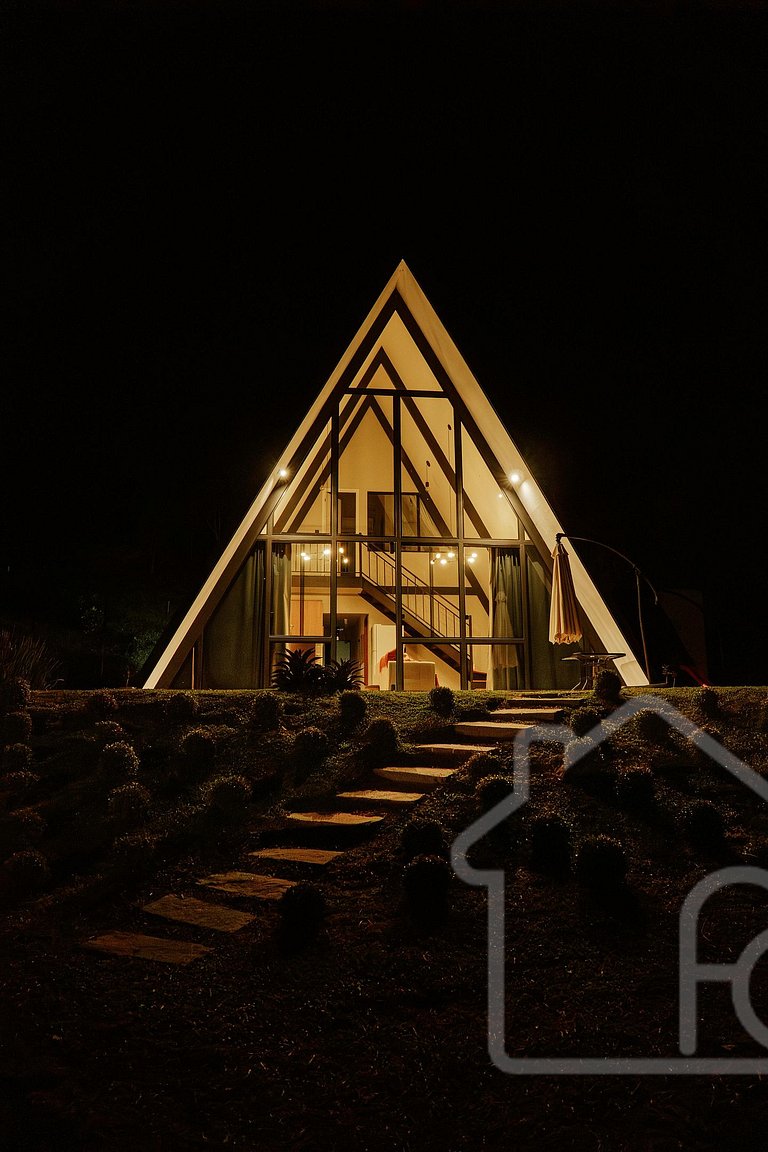 Chalé na Serra com banheira