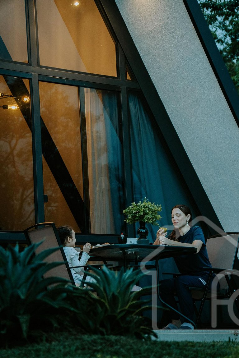 Chalé na Serra com banheira