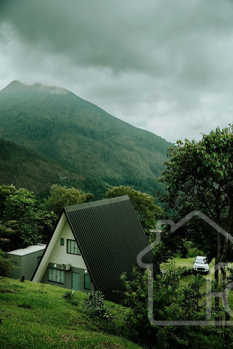 Chalé na Serra com banheira