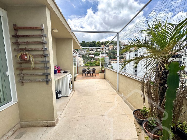 Cobertura com Área Gourmet na Alberto Braune