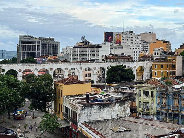 Apartamento com vista para os Arcos da Lapa