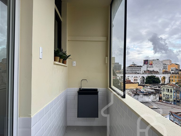 Apartamento com vista para os Arcos da Lapa