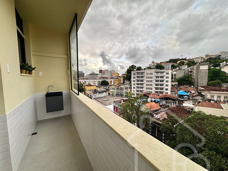 Apartamento com vista para os Arcos da Lapa