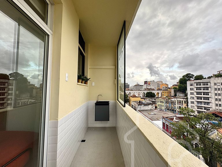 Apartamento com vista para os Arcos da Lapa