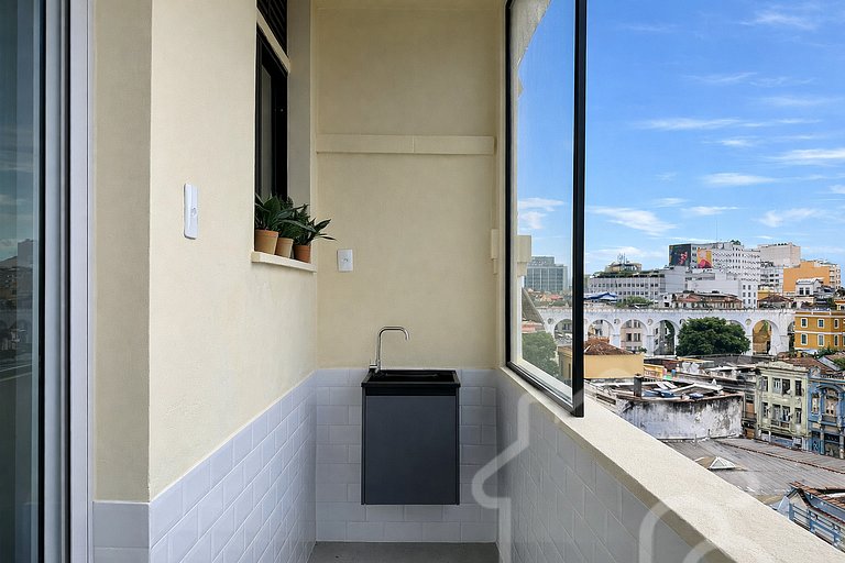 Apartamento com vista para os Arcos da Lapa